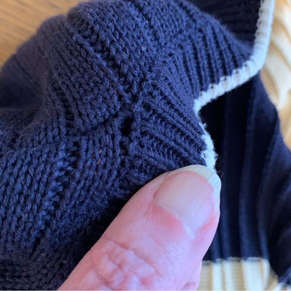 Vintage Koret Striped Cardigan Woman’s size medium old money Classic - Picture 11 of 16